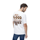 My Blood Type is Coffee Unisex Midweight T-Shirt, Made in US