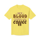 My Blood Type is Coffee Unisex Midweight T-Shirt, Made in US