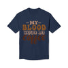 My Blood Type is Coffee Unisex Midweight T-Shirt, Made in US