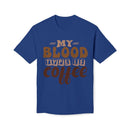 My Blood Type is Coffee Unisex Midweight T-Shirt, Made in US