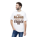 My Blood Type is Coffee Unisex Midweight T-Shirt, Made in US