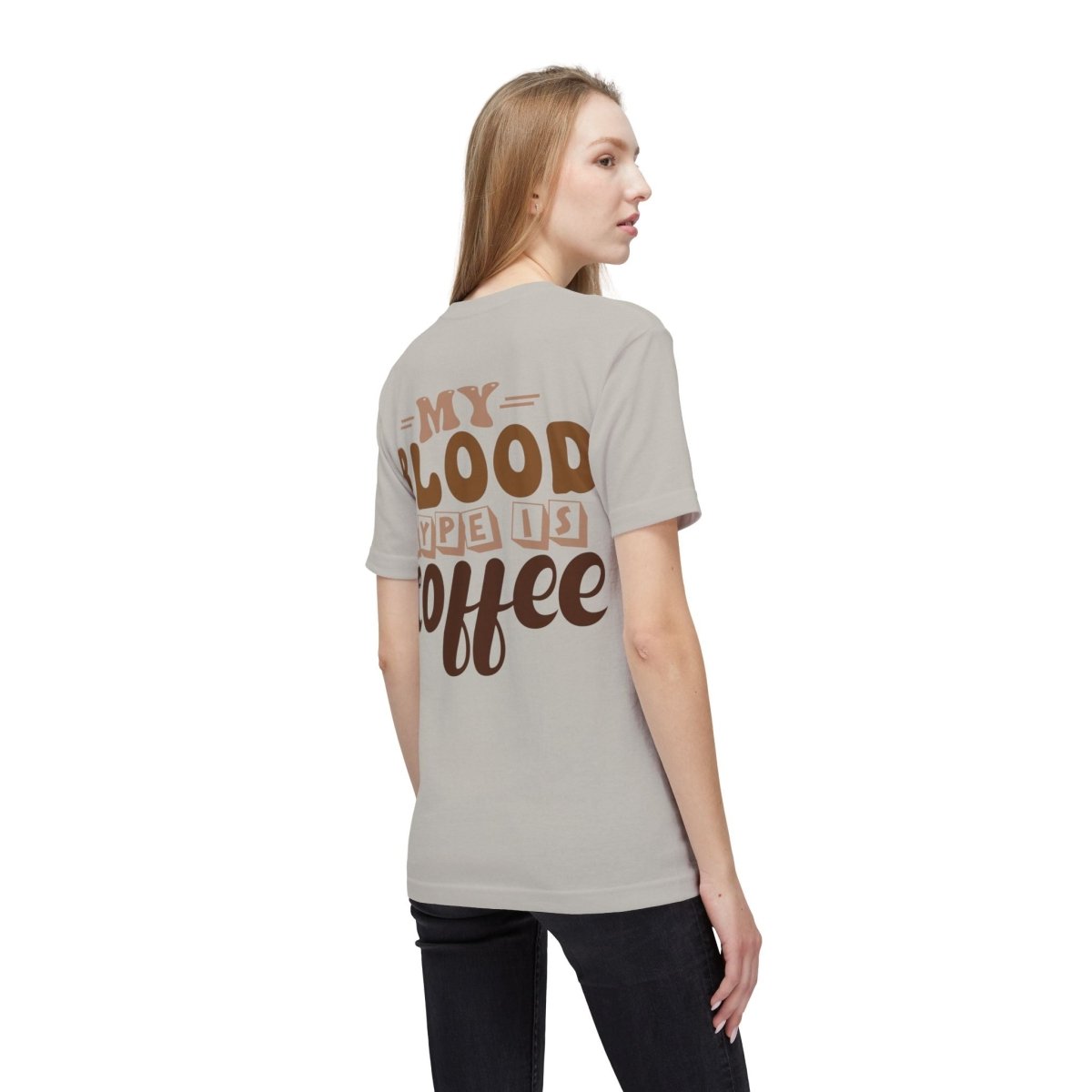 My Blood Type is Coffee Unisex Midweight T-Shirt, Made in US