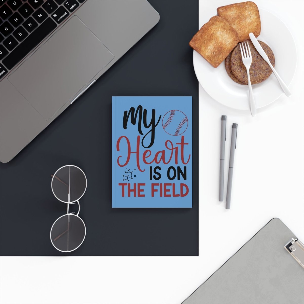 My Heart is on the Field Hard Backed Journal