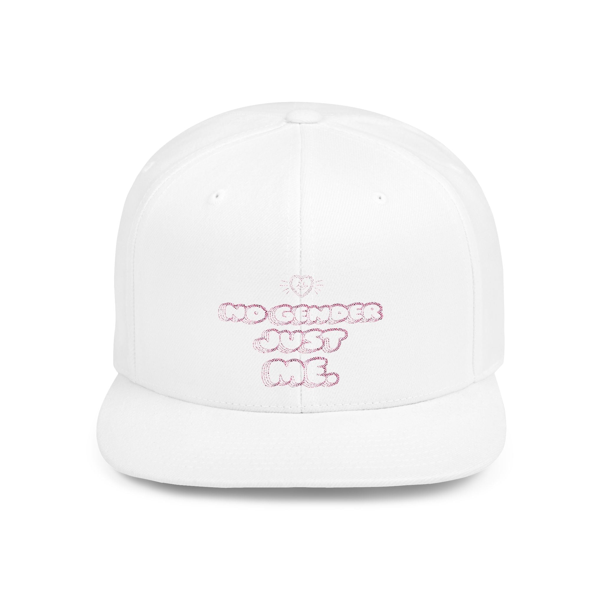 No Gender Flat Bill Snapback