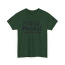 Printify dark green eco-friendly unisex t-shirt with Off The Market script print for casual wear