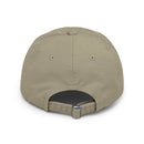 Printify khaki adjustable baseball cap back view with metal buckle strap eco-friendly pet lover hat