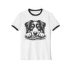 Peek - a - Boo Pup Unisex Cotton Ringer T-Shirt