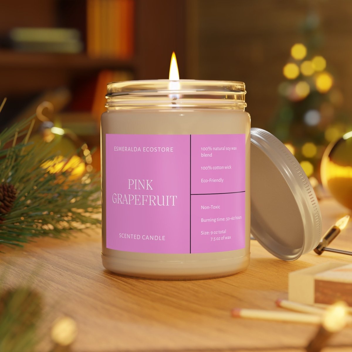 Pink Grapefruit Scented Candles