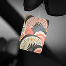 Scent-sational Car Air Freshener with a colorful leaf pattern, an eco-friendly car air fresheners option