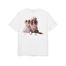 Puppy Pose Unisex Heavy Oversized Tee