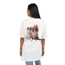 Puppy Pose Unisex Heavy Oversized Tee