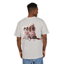 Puppy Pose Unisex Heavy Oversized Tee