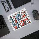 Red, White & Click! Desk Mouse Pad