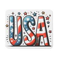 Red, White & Click! Desk Mouse Pad