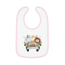 Safari Adventure Baby Contrast Trim Jersey Bib