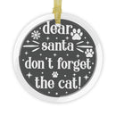 Santa Claws Holiday Glass Ornaments - Seasonal Decorations - Esmeralda Ecostore