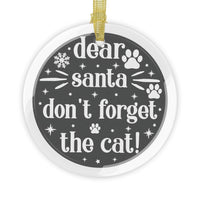 Santa Claws Holiday Glass Ornaments - Seasonal Decorations - Esmeralda Ecostore