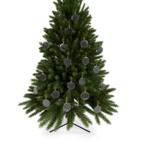 Santa Claws Holiday Glass Ornaments - Seasonal Decorations - Esmeralda Ecostore