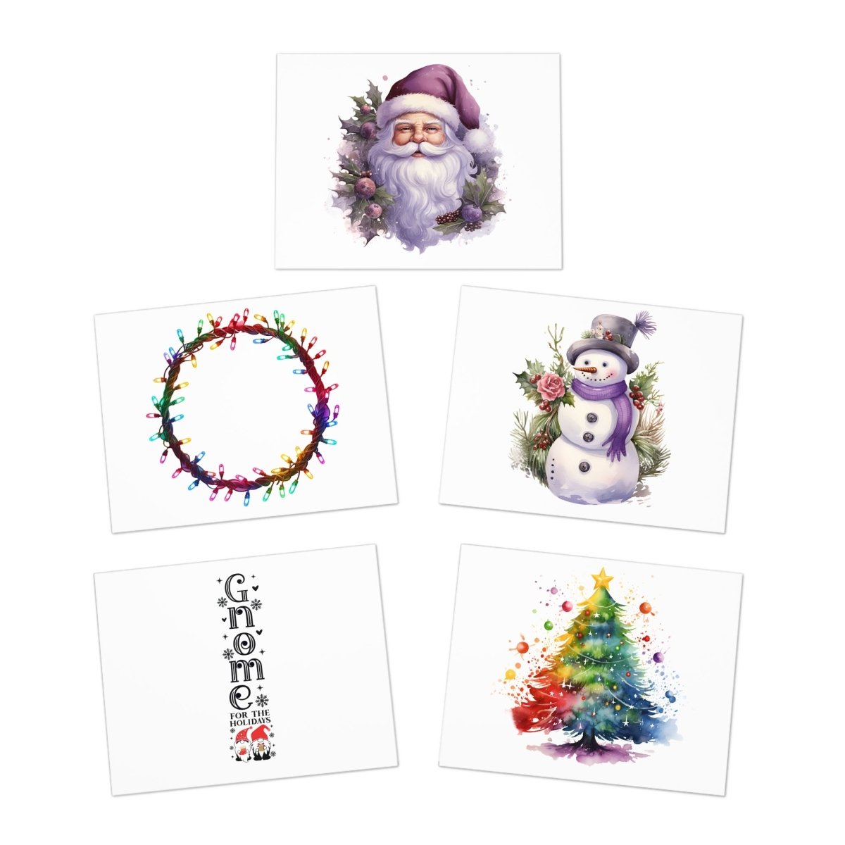 Santa & Friends Multi-Design Greeting Cards