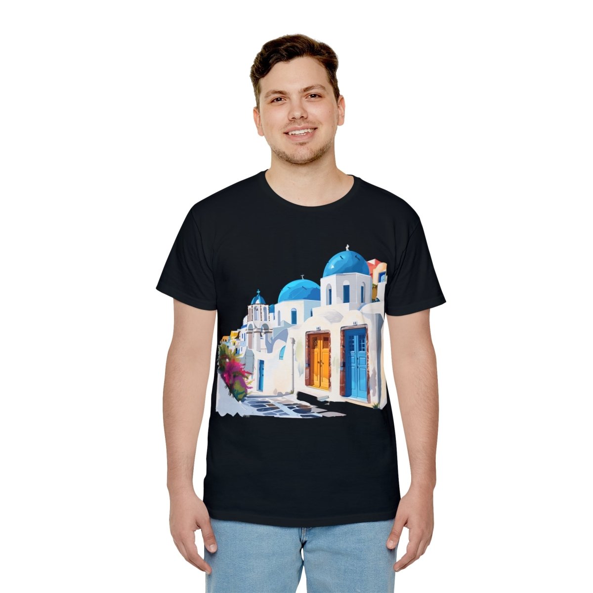 Santorini Blues Unisex Iconic T-Shirt