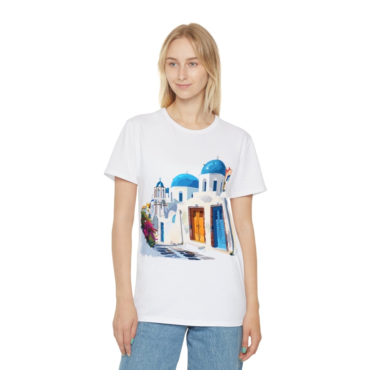 Santorini Blues Unisex Iconic T-Shirt