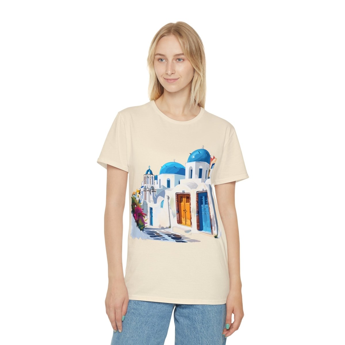 Santorini Blues Unisex Iconic T-Shirt