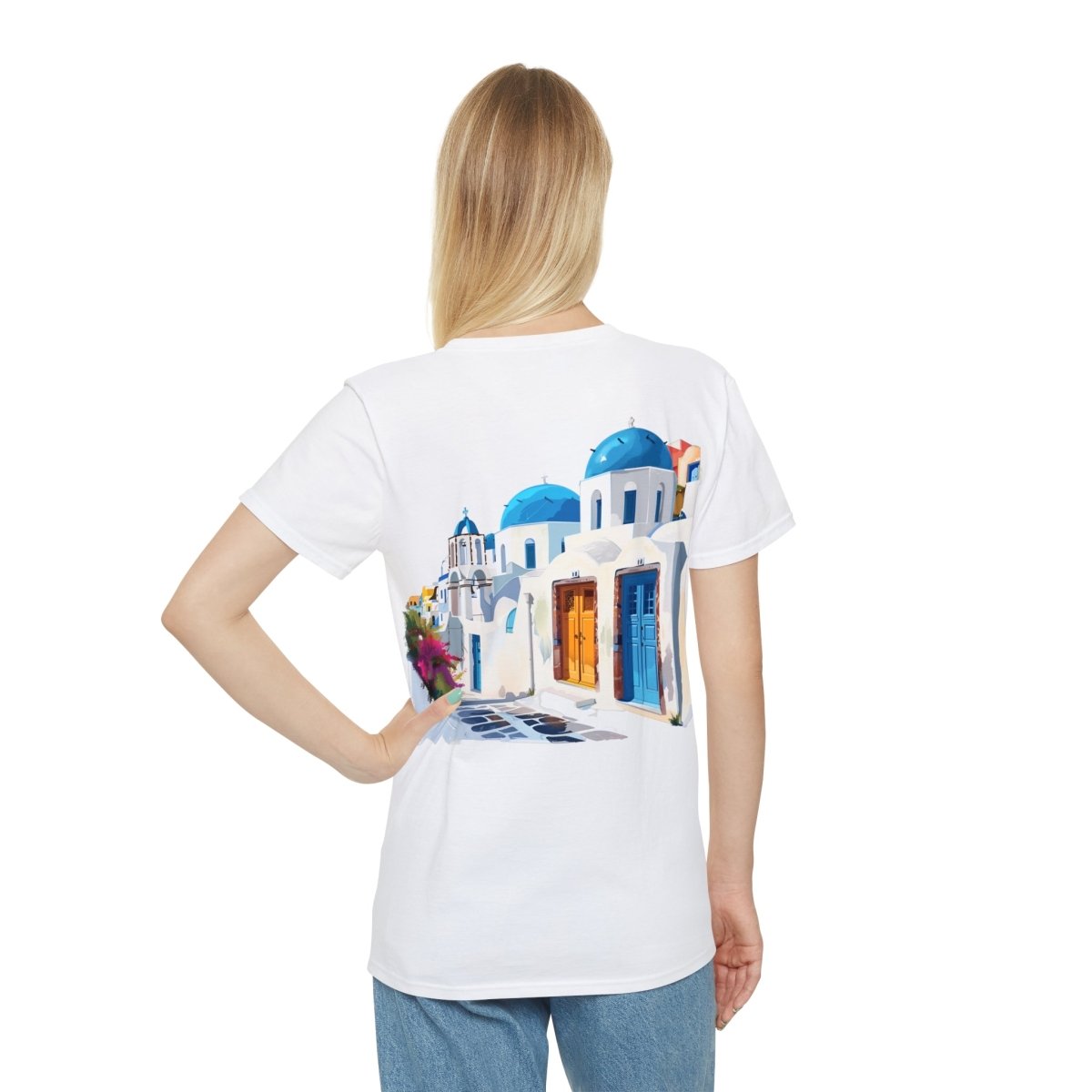 Santorini Blues Unisex Iconic T-Shirt