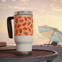 Slice of Summer Stainless Steel Travel Mug with Handle