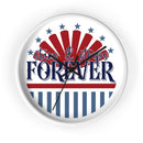 Stars & Strips Forever Wall Clock