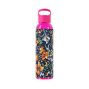 Printify stylish eco water bottle with vibrant floral design and pink cap for everyday hydration