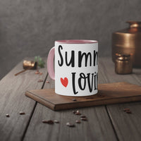 Summer Lovin' White Accent Mug