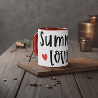 Summer Lovin' White Accent Mug