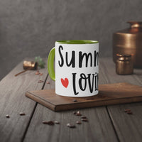 Summer Lovin' White Accent Mug