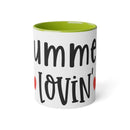 Summer Lovin' White Accent Mug