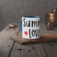 Summer Lovin' White Accent Mug