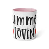 Summer Lovin' White Accent Mug