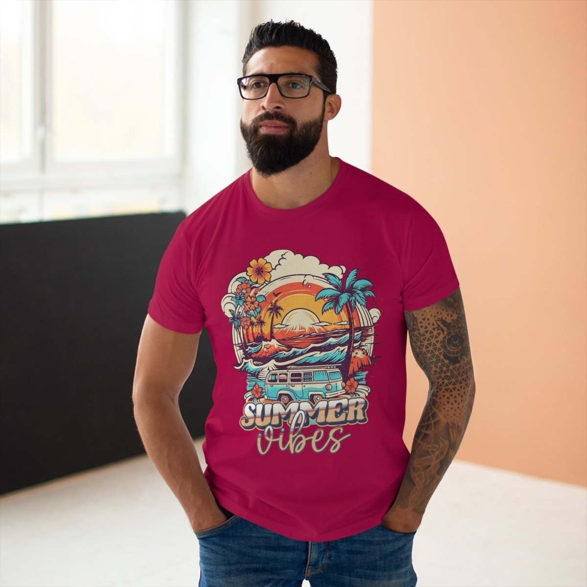 Summer Vibes Single Jersey Men's T-Shirt