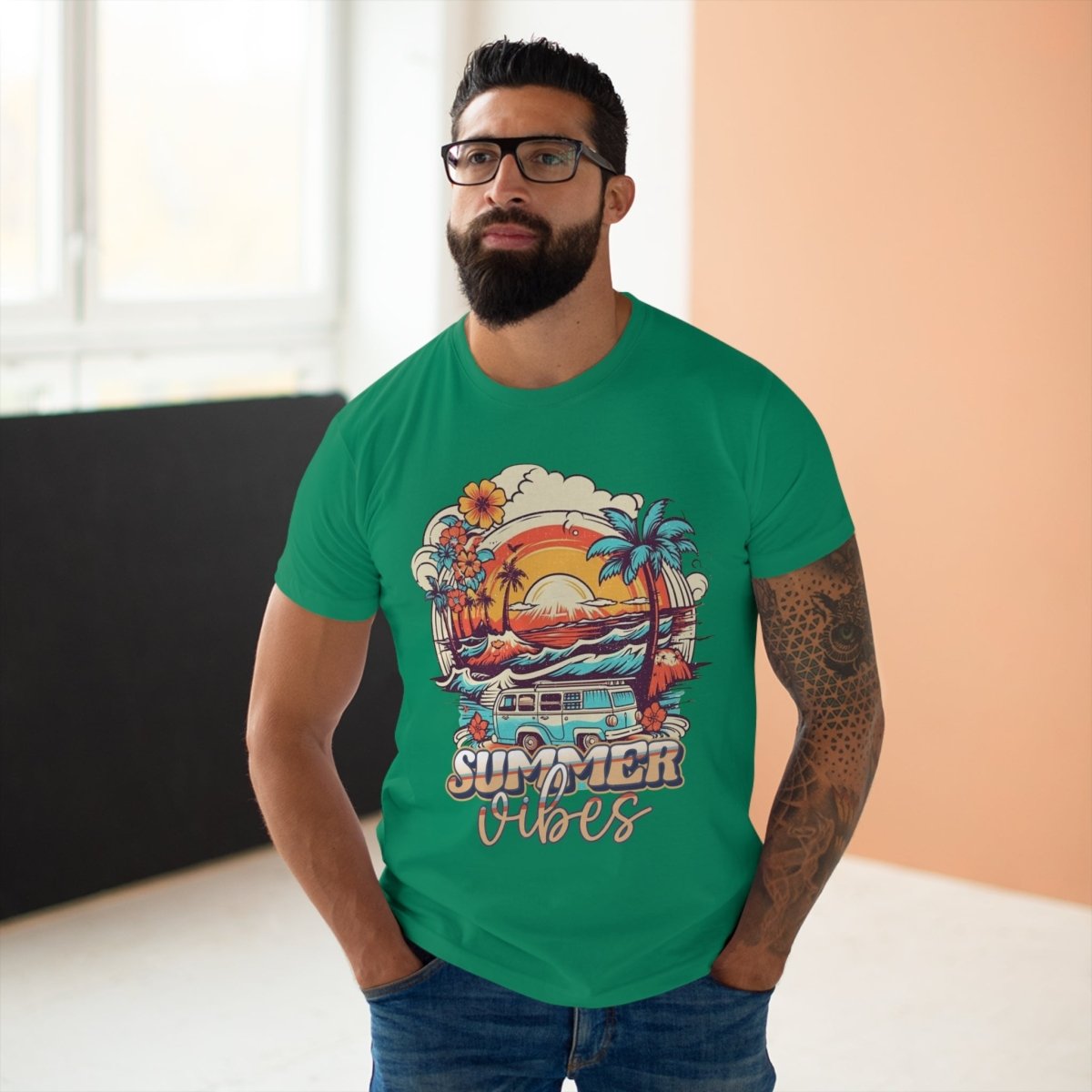 Summer Vibes Single Jersey Men's T-Shirt