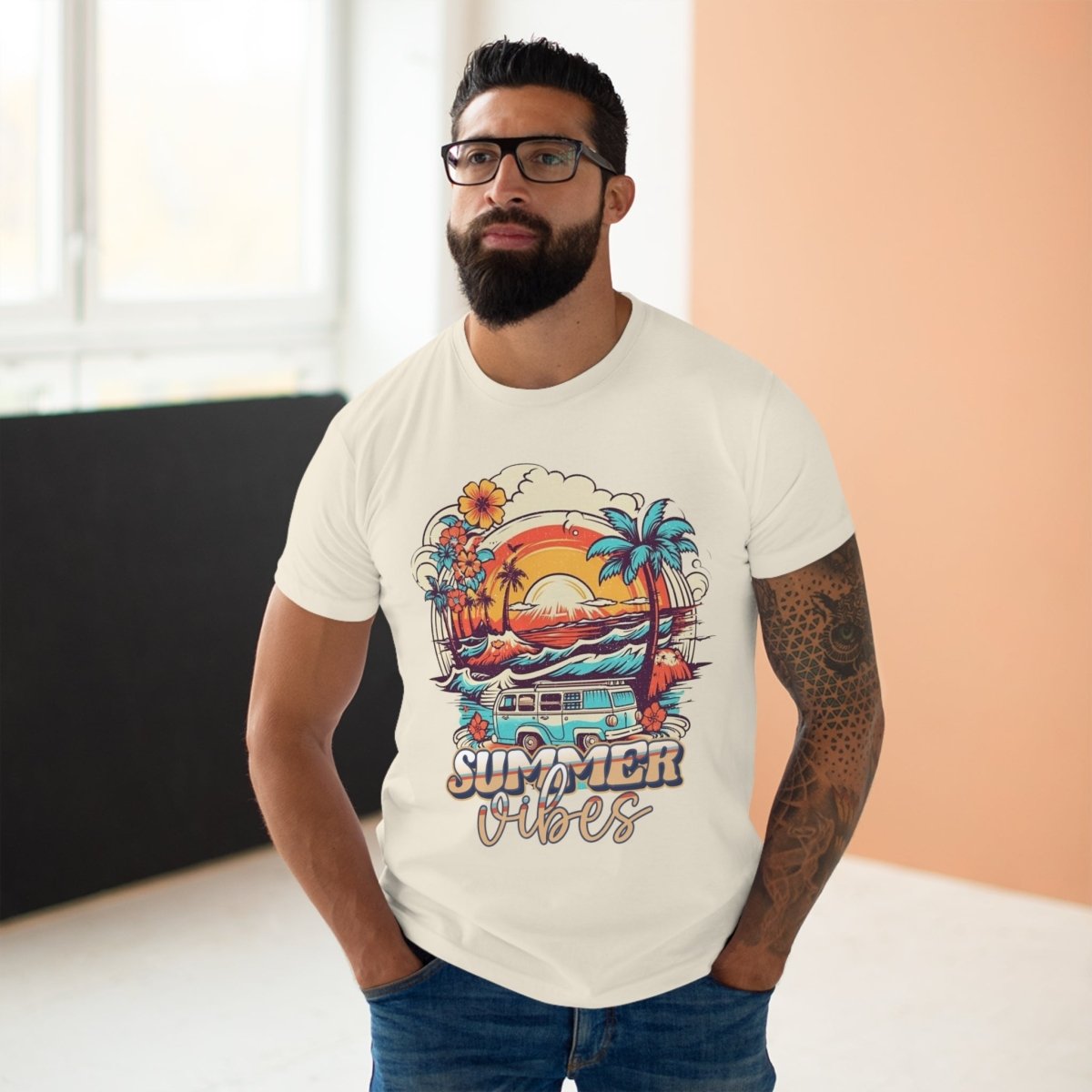 Summer Vibes Single Jersey Men's T-Shirt