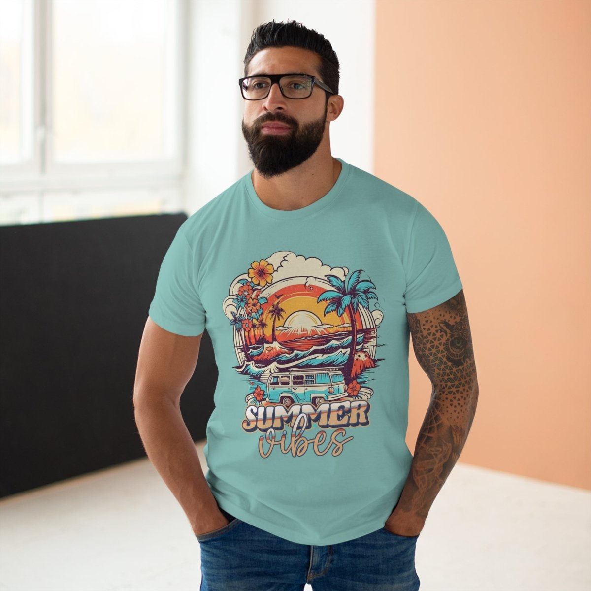 Summer Vibes Single Jersey Men's T-Shirt