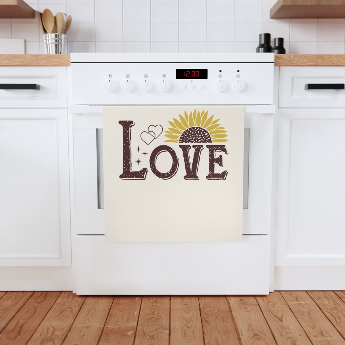 Sunflower Love Cotton Tea Towel