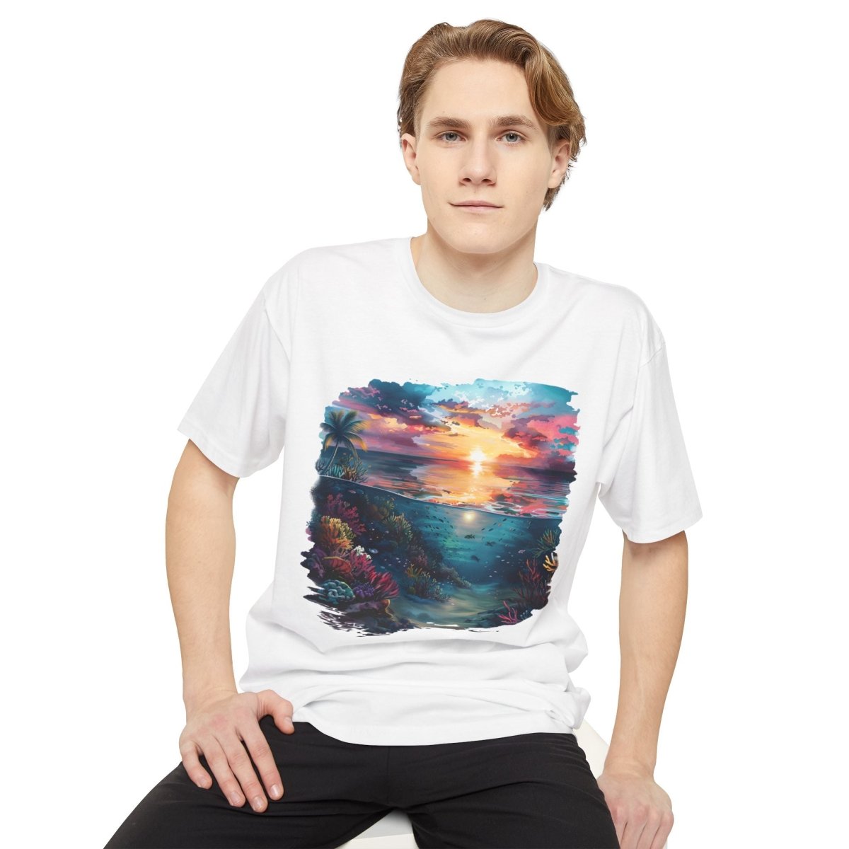 Sunken Glow Unisex Long Body Urban Tee