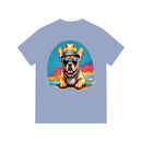 Sun's Out, Pups Out Men's Acid Washed Round Neck Tee