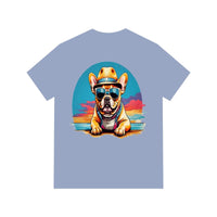 Sun's Out, Pups Out Men's Acid Washed Round Neck Tee