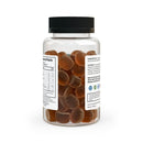 Printify bottle of non-GMO sleep gummies supplements with clear container and black lid