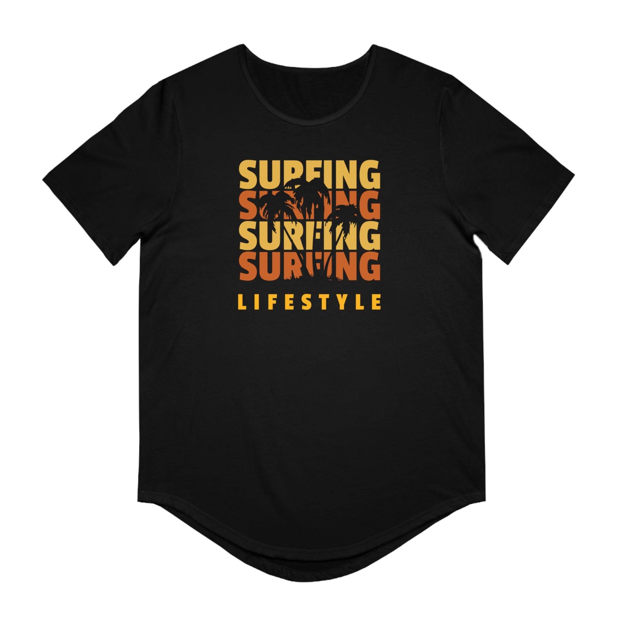 Surfing Lifestyle Men's Jersey Curved Hem Tee