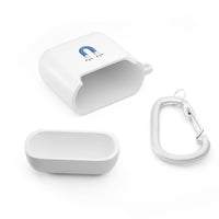 Printify sustainable AirPods Pro cover with magnetic design and included white carabiner clip