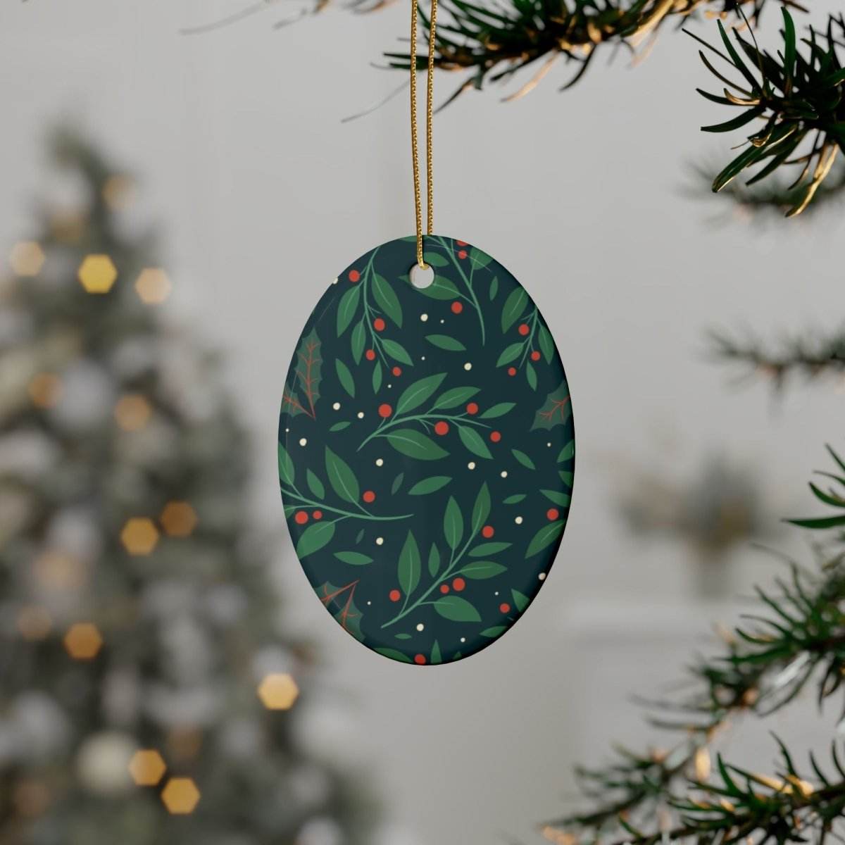 Merry Christmas Decorations Ceramic Ornaments