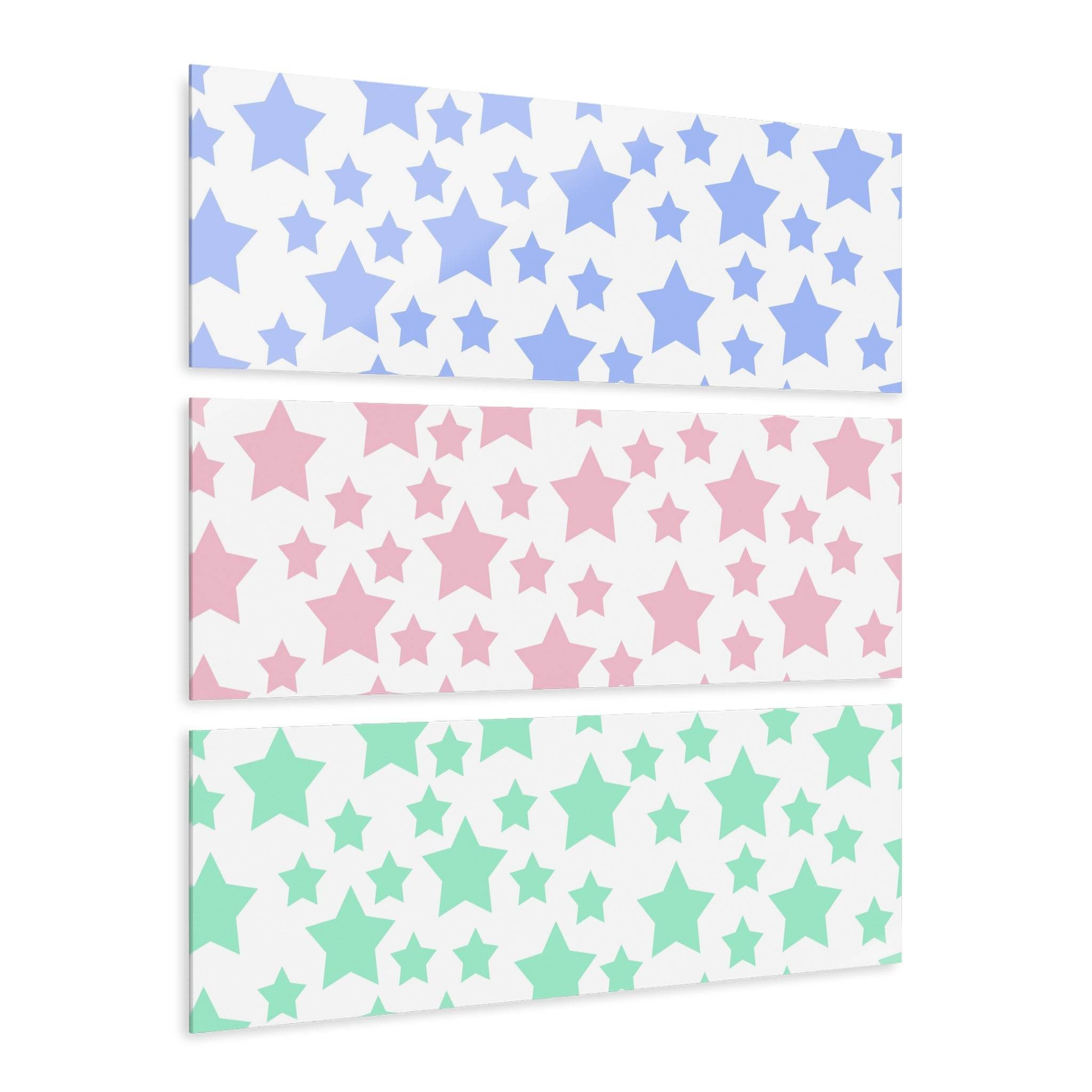 Star Trio Sustainable Prints Triptych