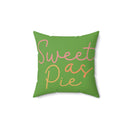 Sweet as Pie Faux Suede Square Pillow